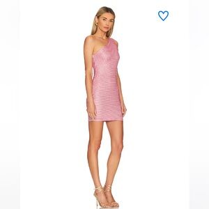 Superdown Pink One Shoulder Dress